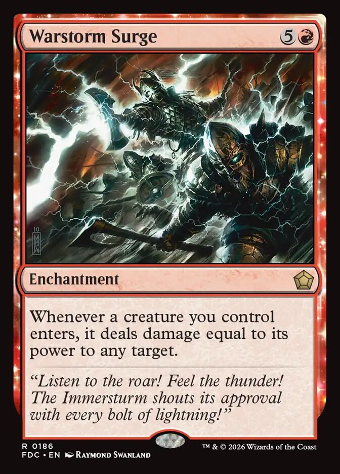 Warstorm Surge, Foundations Commander Card Art