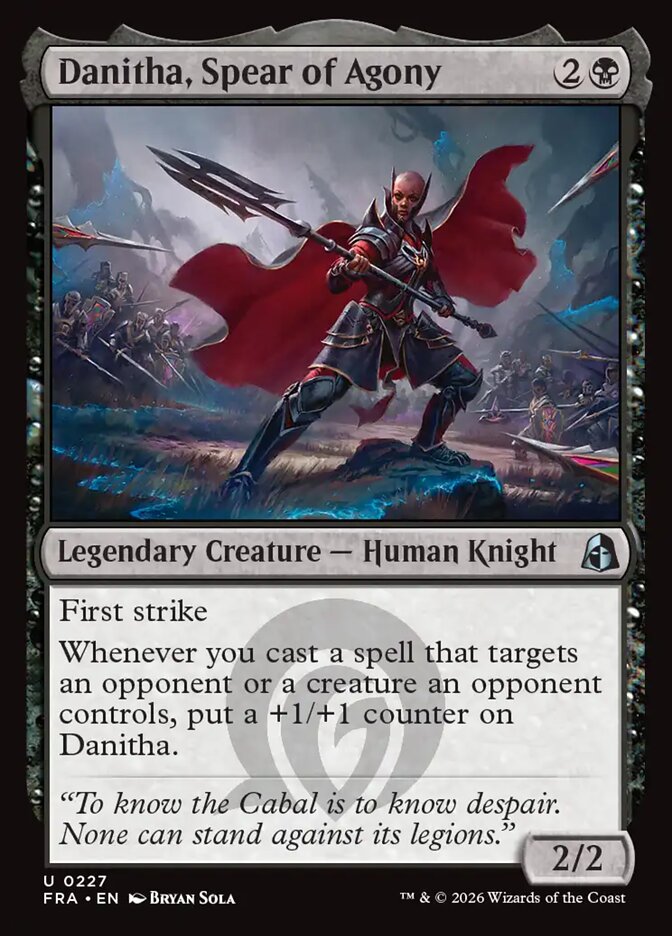 Danitha, Spear of Agony, Reality Fracture Card Art