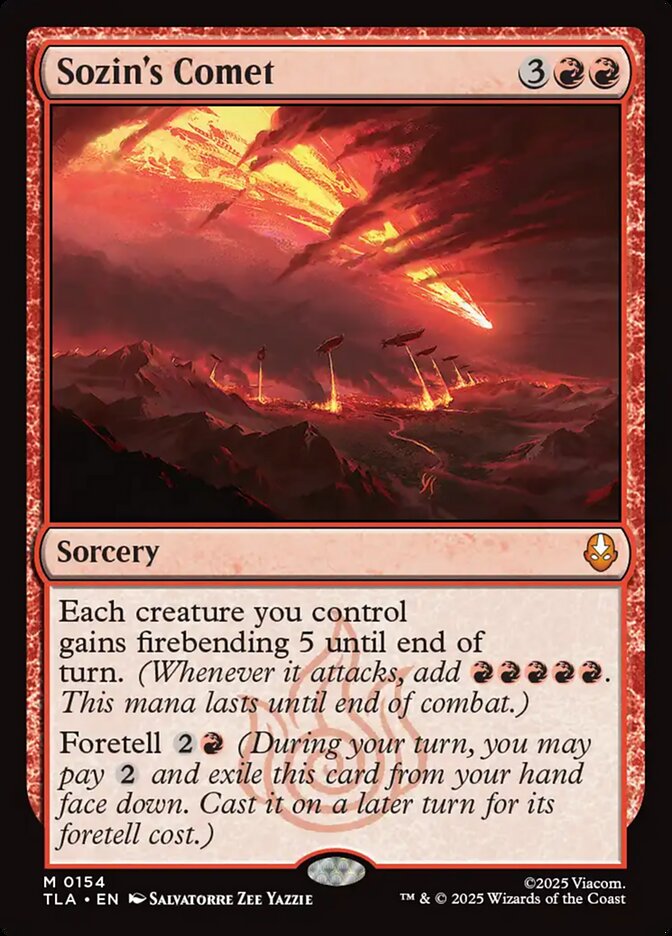 Sozin's Comet, Avatar: The Last Airbender Card Art