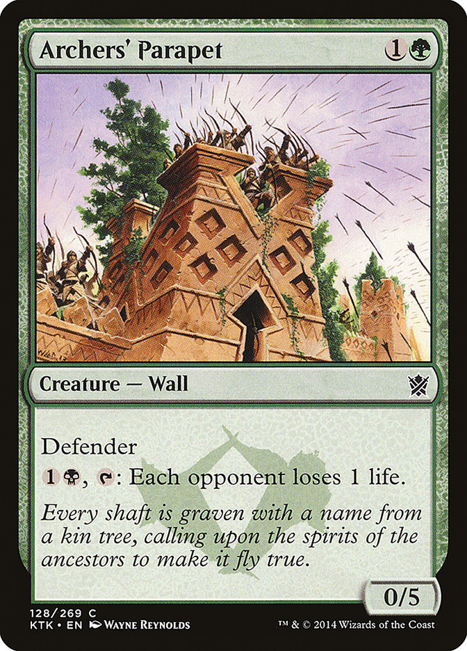 Archers' Parapet, Khans Of Tarkir Card Art