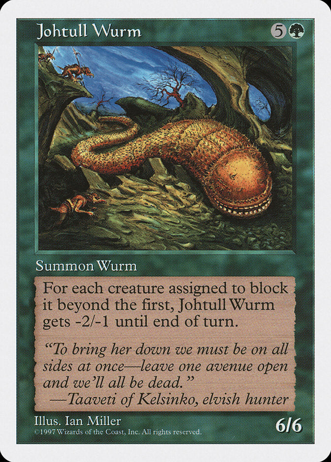 Johtull Wurm, Fifth edition Card Art
