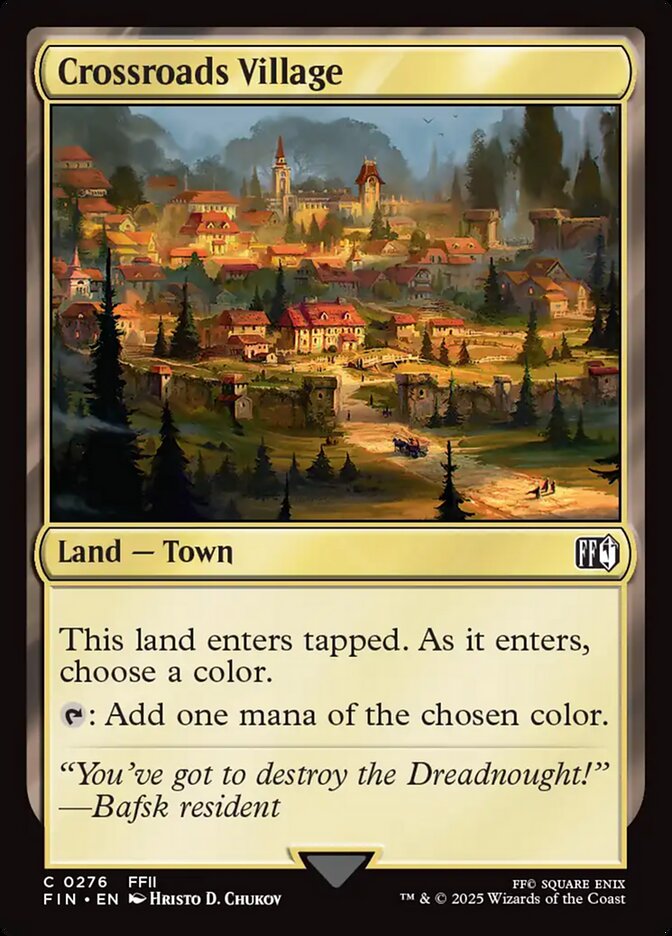 Crossroads Village, Final fantasy Card Art