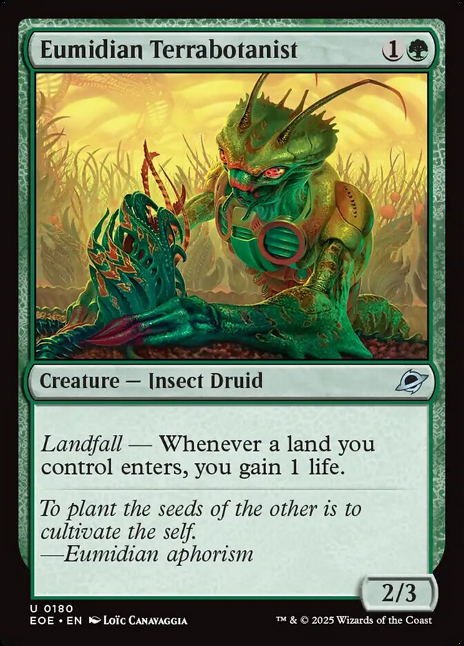 Eumidian Terrabotanist, Edge of eternities Card Art