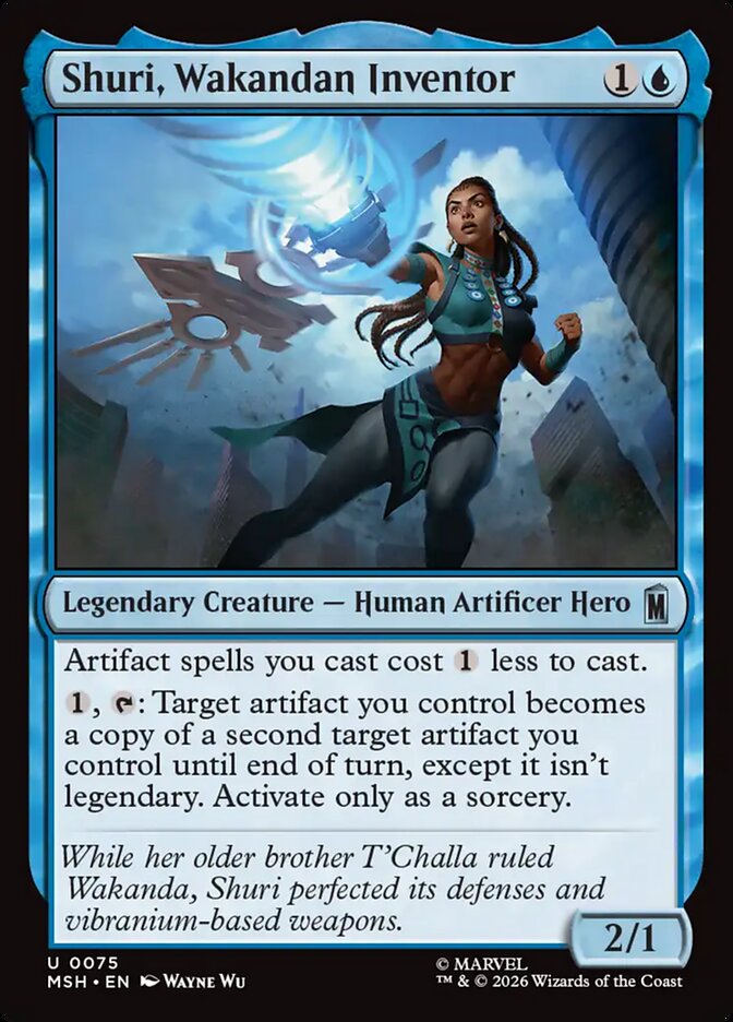 Shuri, Wakandan Inventor, Marvel Super Heroes Card Art