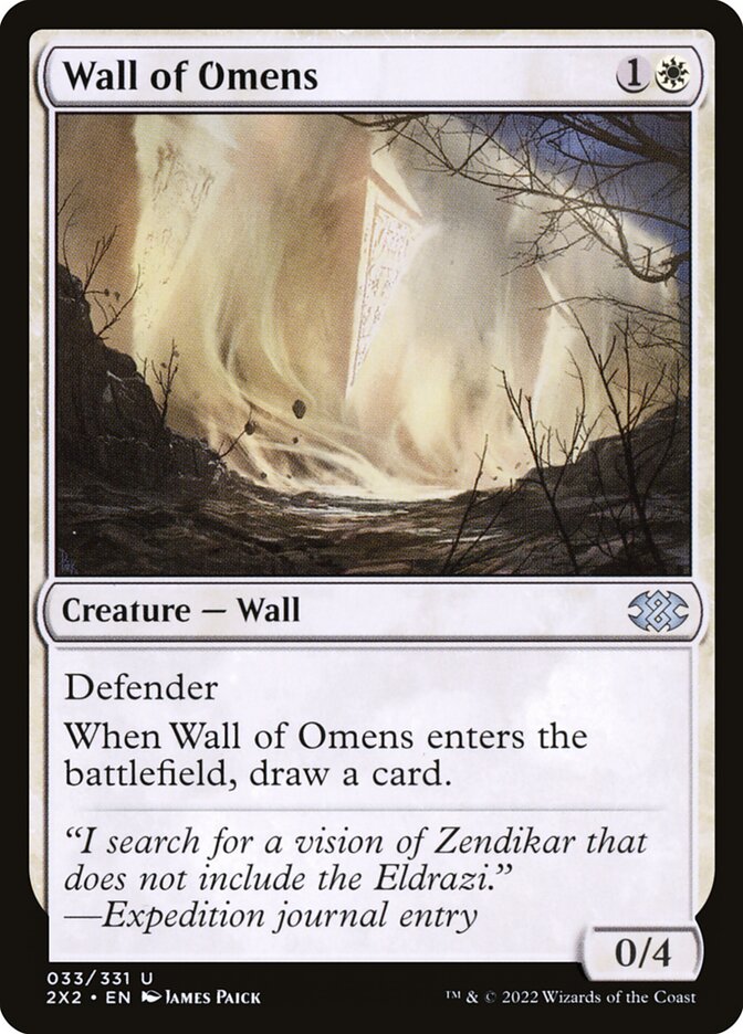 Wall of Omens, Double masters 2022 Card Art