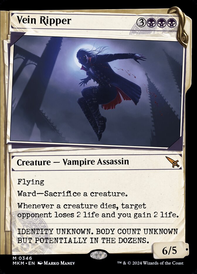 Vein Ripper, Murders at karlov manor Card Art