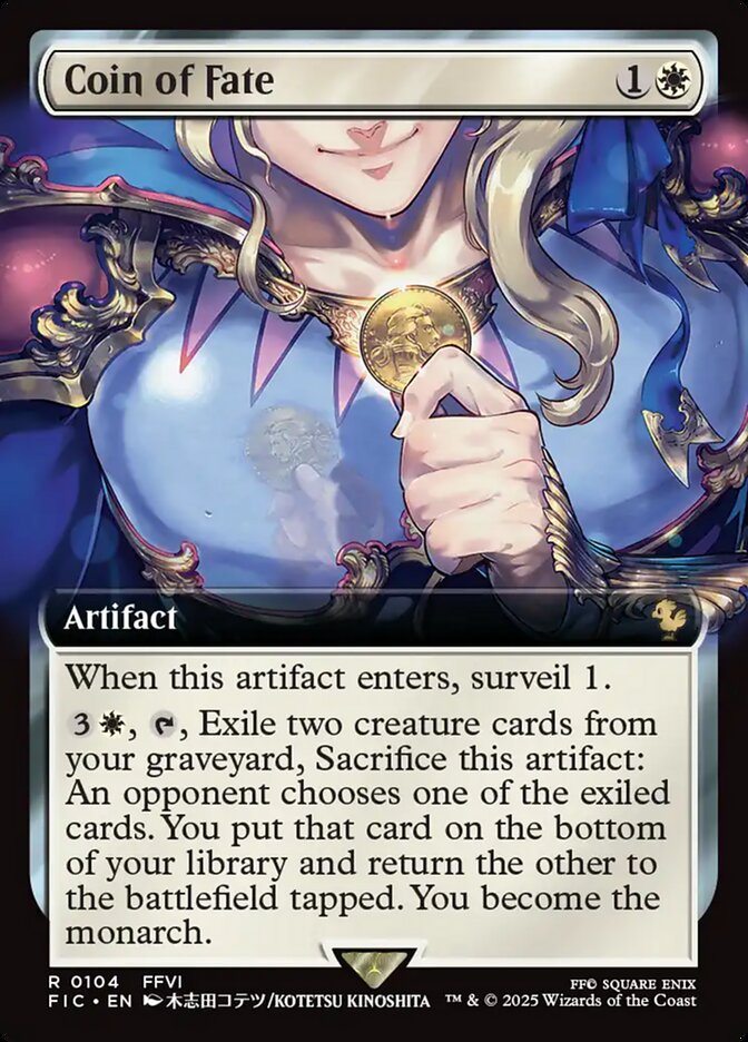 Coin of Fate, Final fantasy commander Card Art