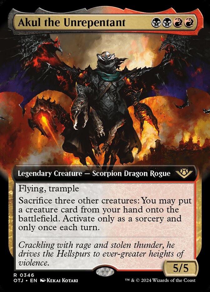 Akul the Unrepentant, Outlaws Of Thunder Junction Card Art