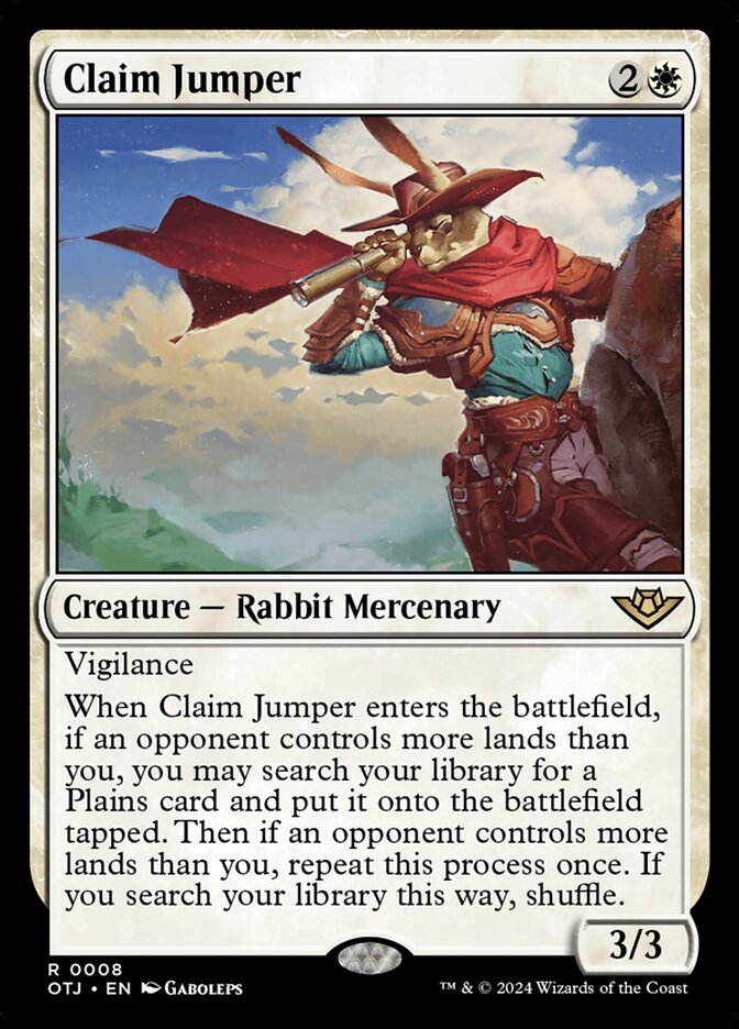 Claim Jumper, Outlaws of thunder junction Card Art