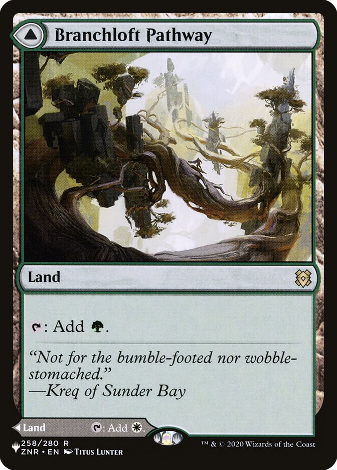 Branchloft Pathway // Boulderloft Pathway, The List Card Art
