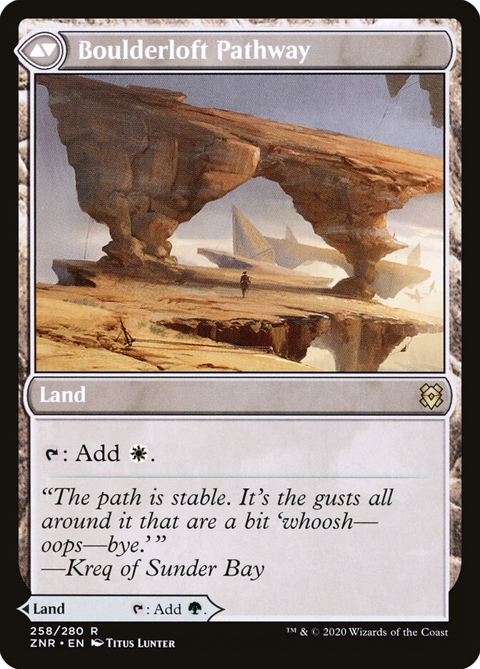 Branchloft Pathway // Boulderloft Pathway, The List Card Art