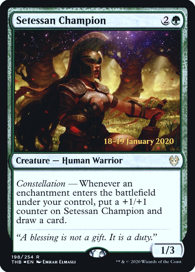 Setessan Champion, Theros beyond death promos Card Art