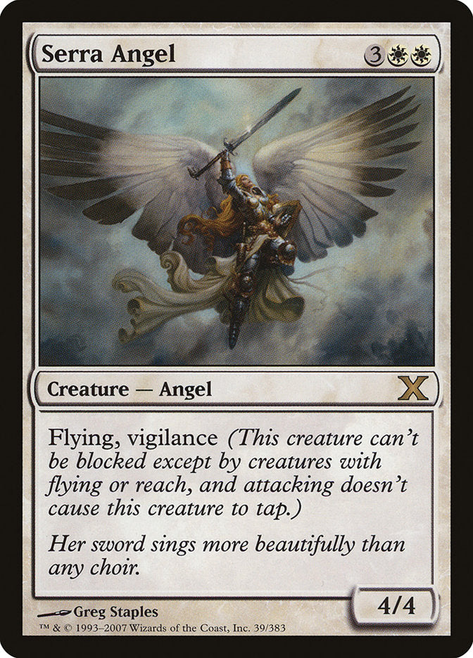 Serra Angel, Tenth Edition Card Art