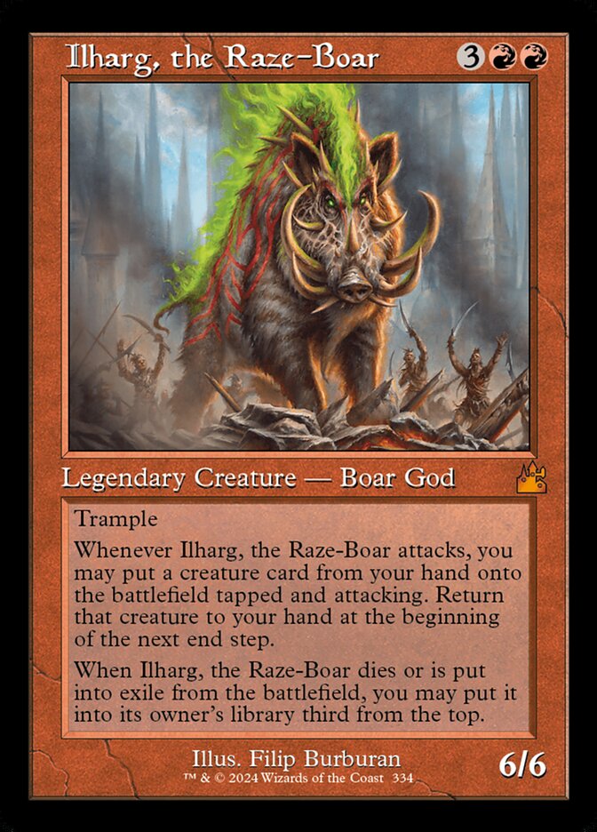 Ilharg, the Raze-Boar, Ravnica Remastered Card Art