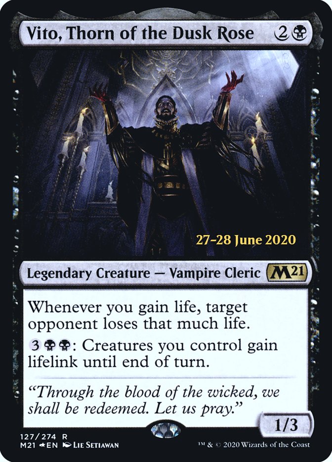 Vito, Thorn of the Dusk Rose, Core set 2021 promos Card Art