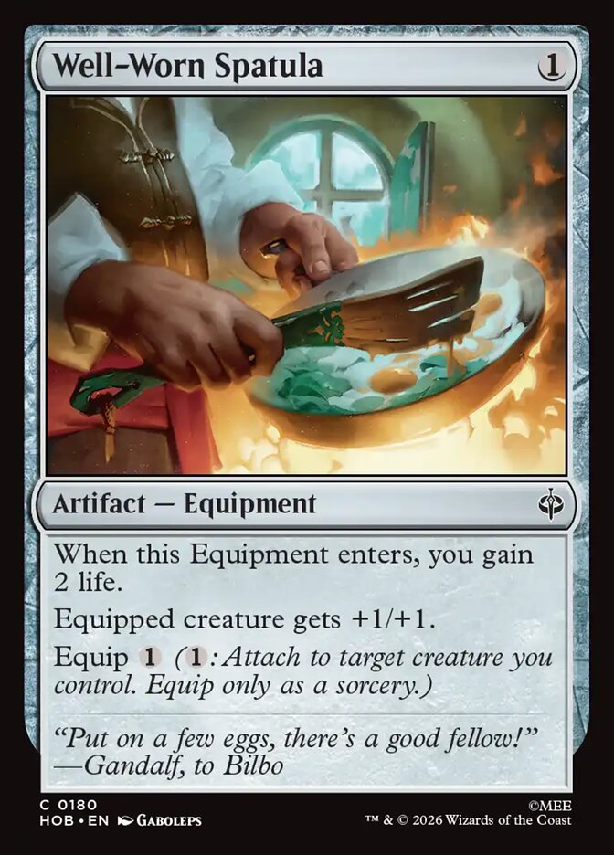Well-Worn Spatula, The Hobbit Card Art