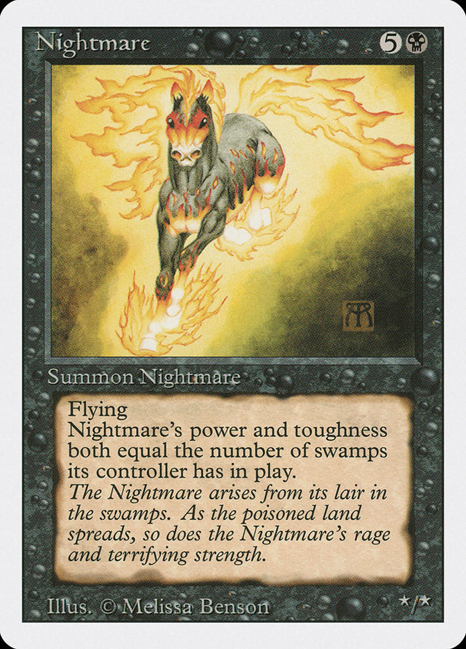 Nightmare, Revised edition Card Art