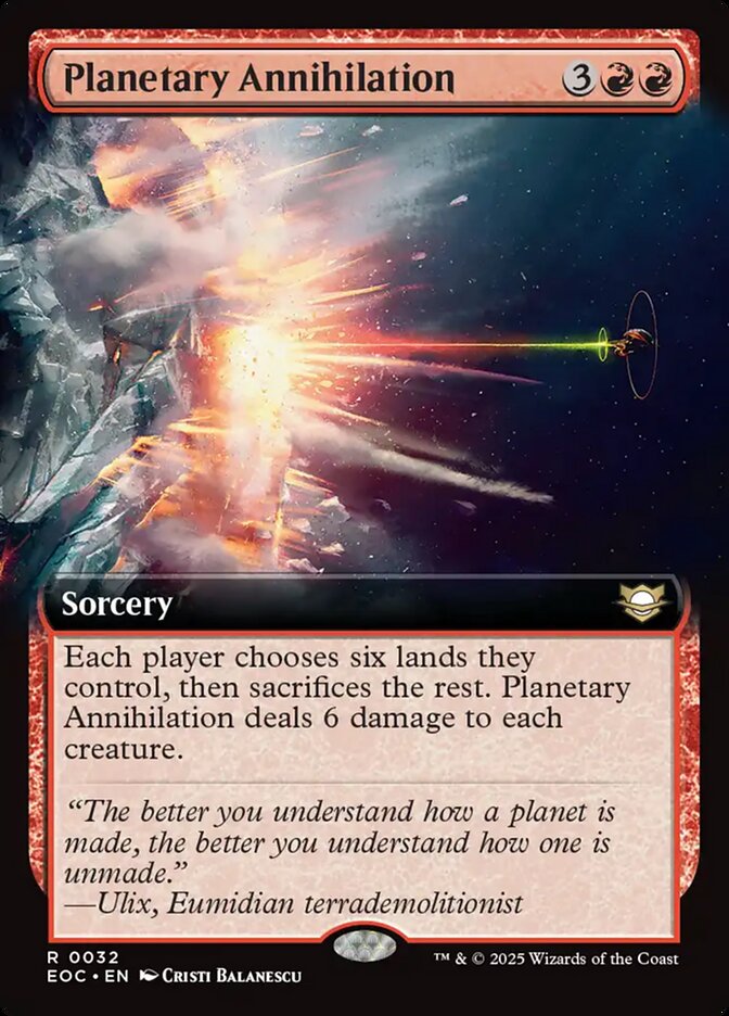 Planetary Annihilation, Edge Of Eternities Commander Card Art