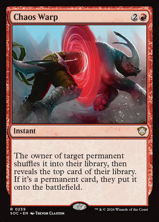 Chaos Warp, Secrets Of Strixhaven Commander Card Art