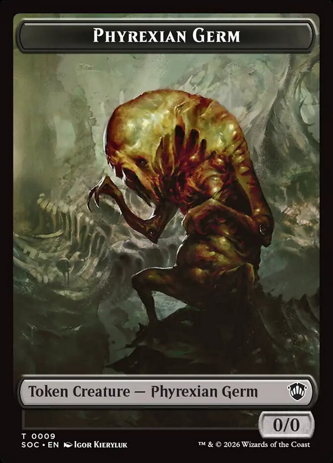 Phyrexian Germ, Secrets Of Strixhaven Commander Tokens Card Art