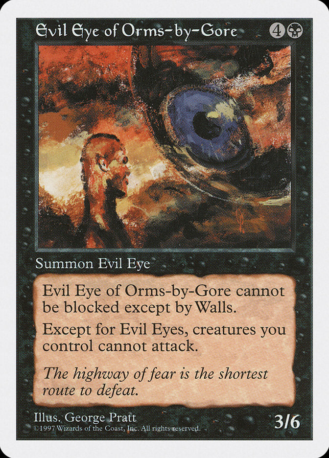 Evil Eye of Orms-by-Gore, Fifth edition Card Art