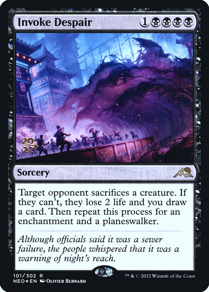 Invoke Despair, Kamigawa: Neon Dynasty Promos Card Art
