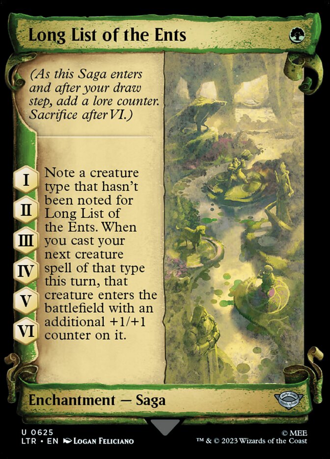 Long List of the Ents, The lord of the rings: tales of middle-earth Card Art