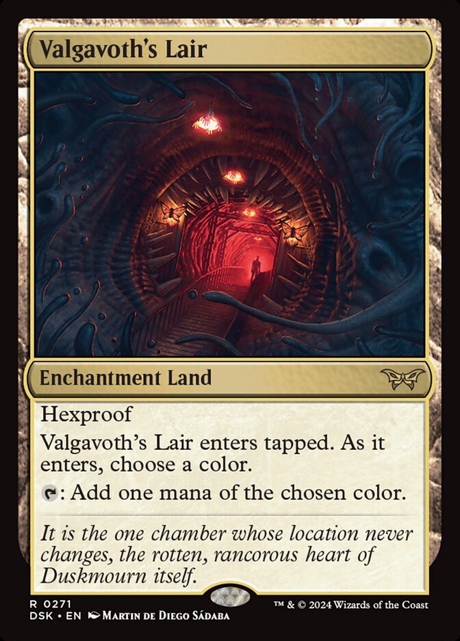 Valgavoth's Lair, Duskmourn: house of horror Card Art