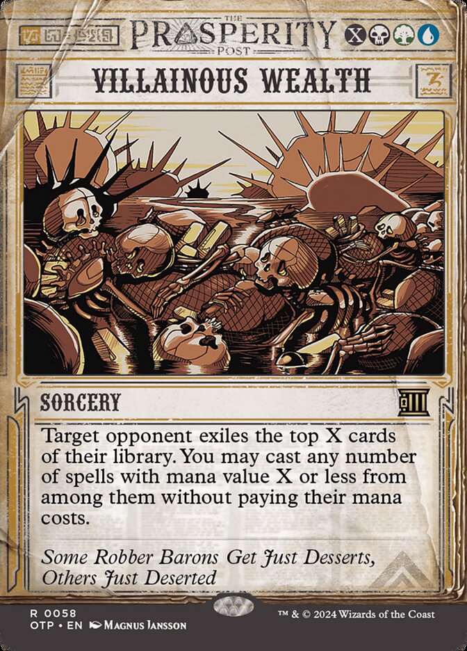 Villainous Wealth, Breaking News Card Art