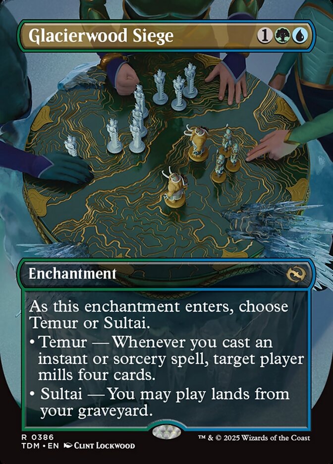 Glacierwood Siege, Tarkir: dragonstorm Card Art