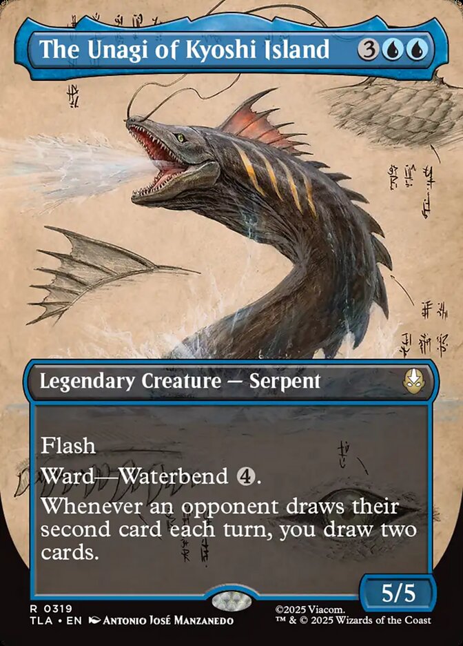 The Unagi of Kyoshi Island, Avatar: The Last Airbender Card Art