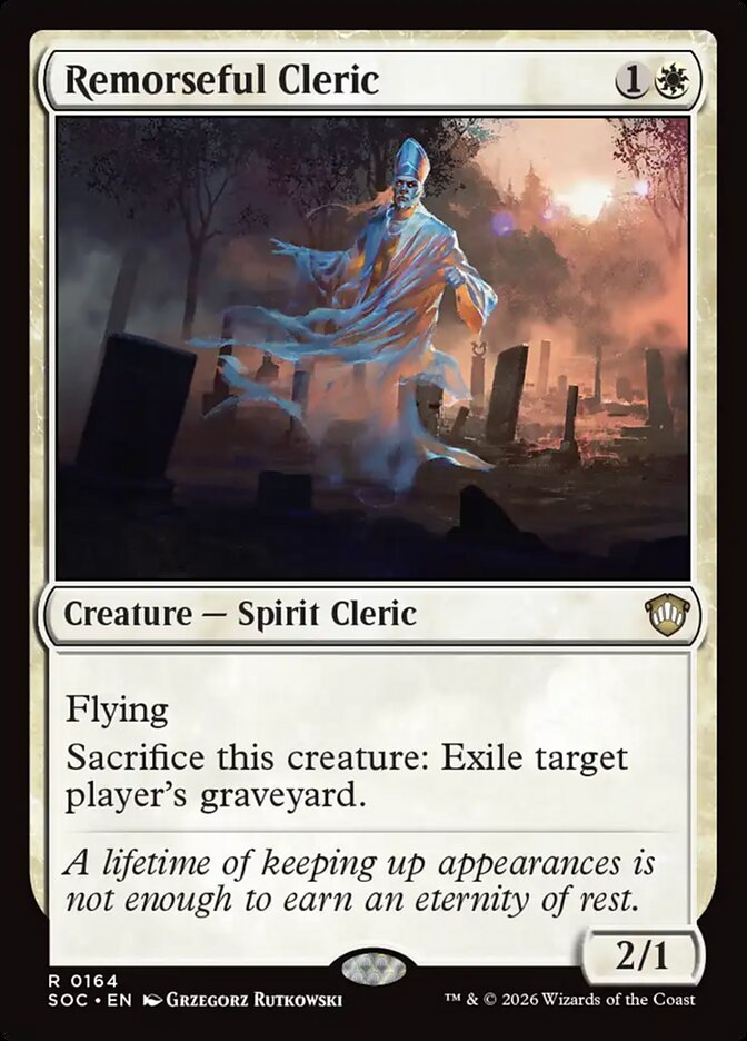 Remorseful Cleric, Secrets Of Strixhaven Commander Card Art