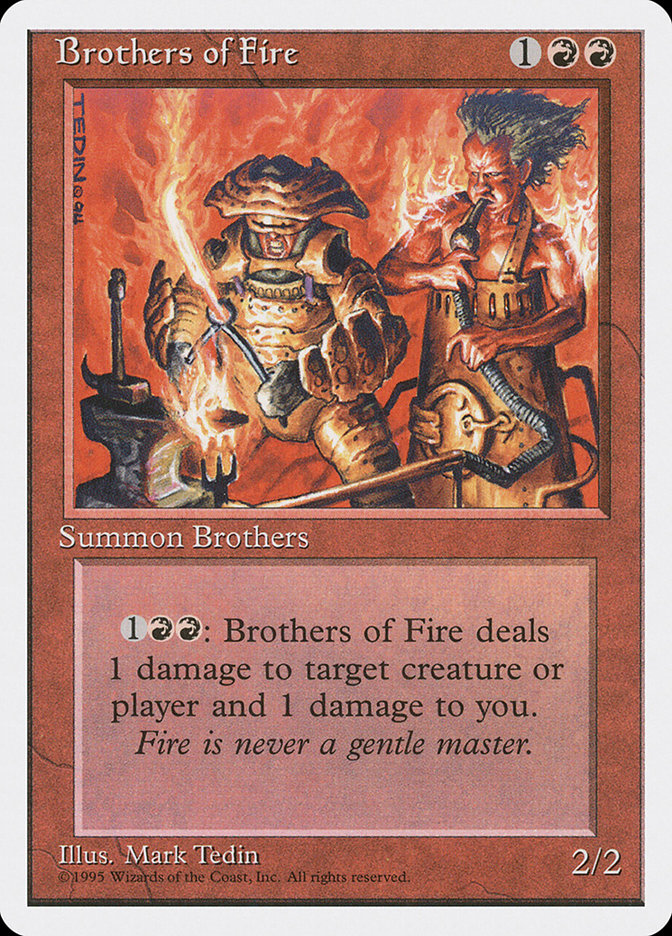 Brothers of Fire, Fourth edition Card Art