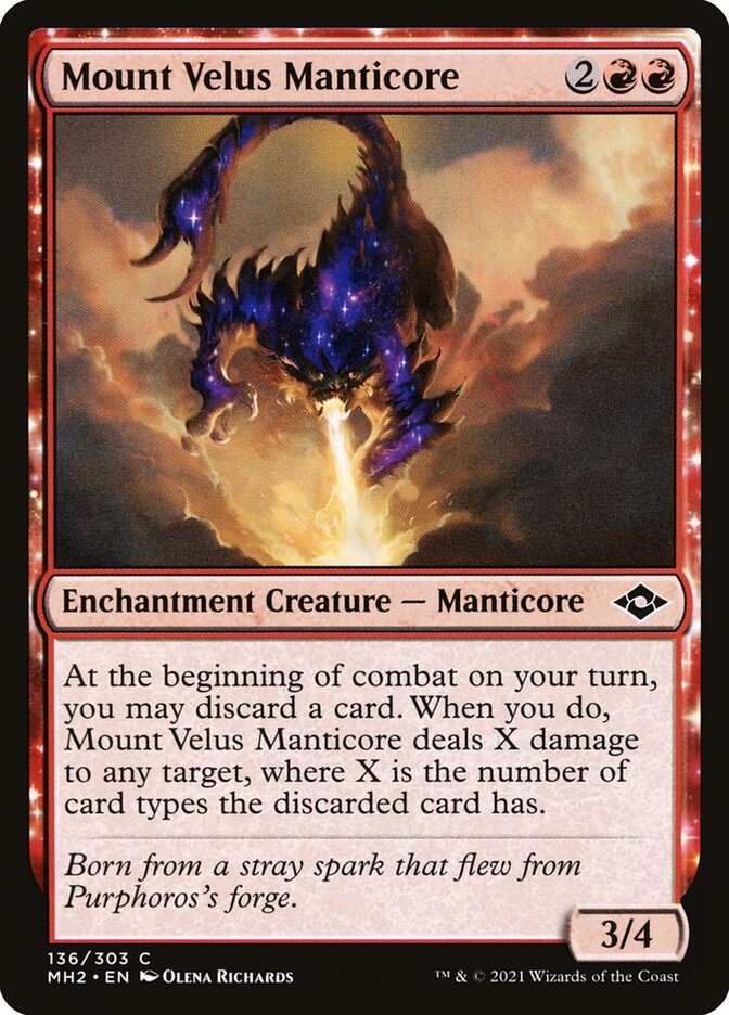 Mount Velus Manticore, Modern Horizons 2 Card Art