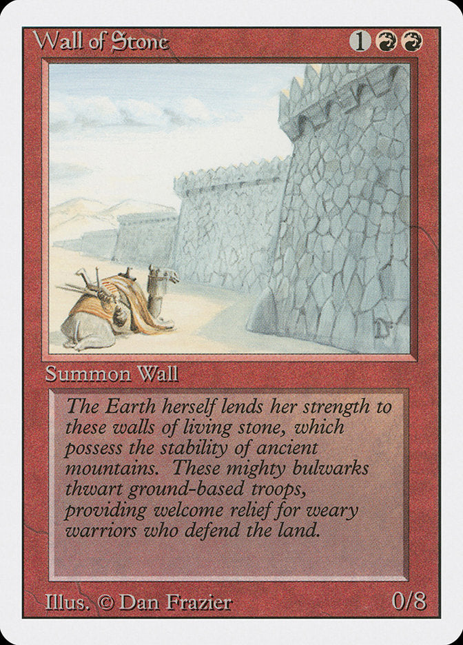 Wall of Stone, Revised edition Card Art