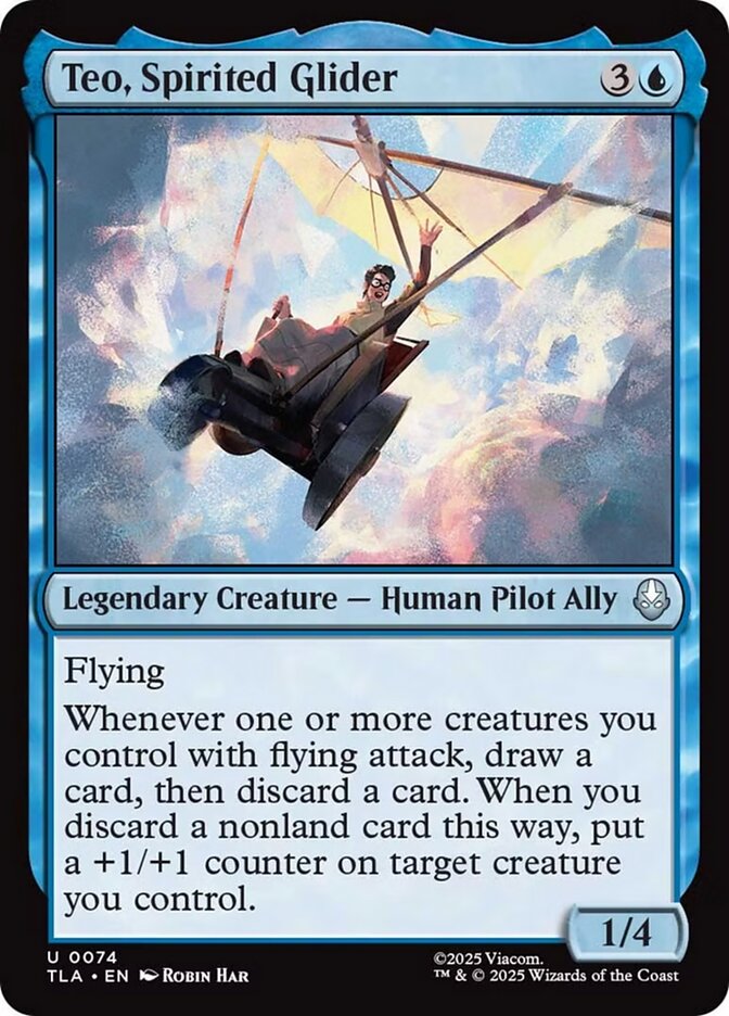Teo, Spirited Glider, Avatar: The Last Airbender Card Art
