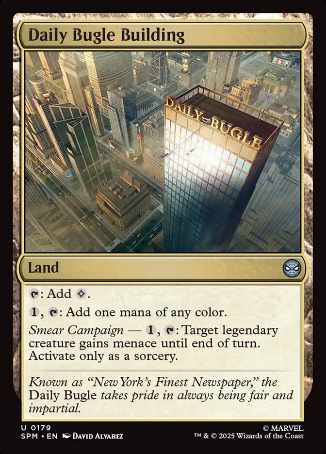 Daily Bugle Building, Marvel'S Spider-Man Card Art