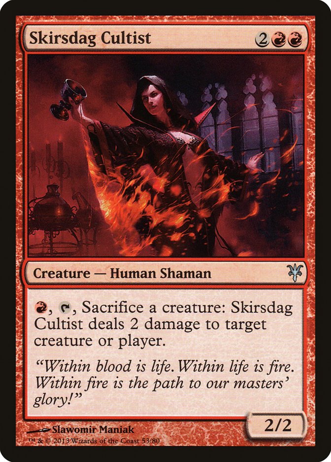 Skirsdag Cultist, Duel decks: sorin vs. tibalt Card Art