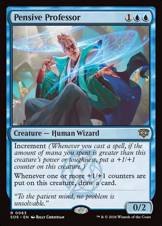 Pensive Professor, Secrets Of Strixhaven Card Art