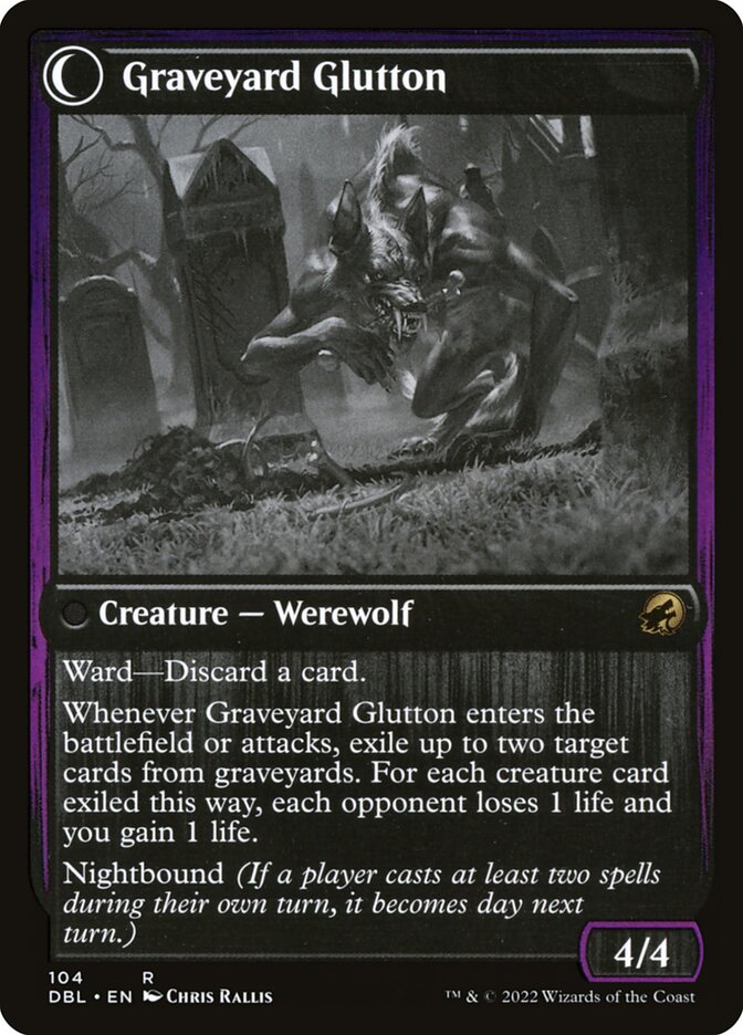 Graveyard Trespasser // Graveyard Glutton - Foil
