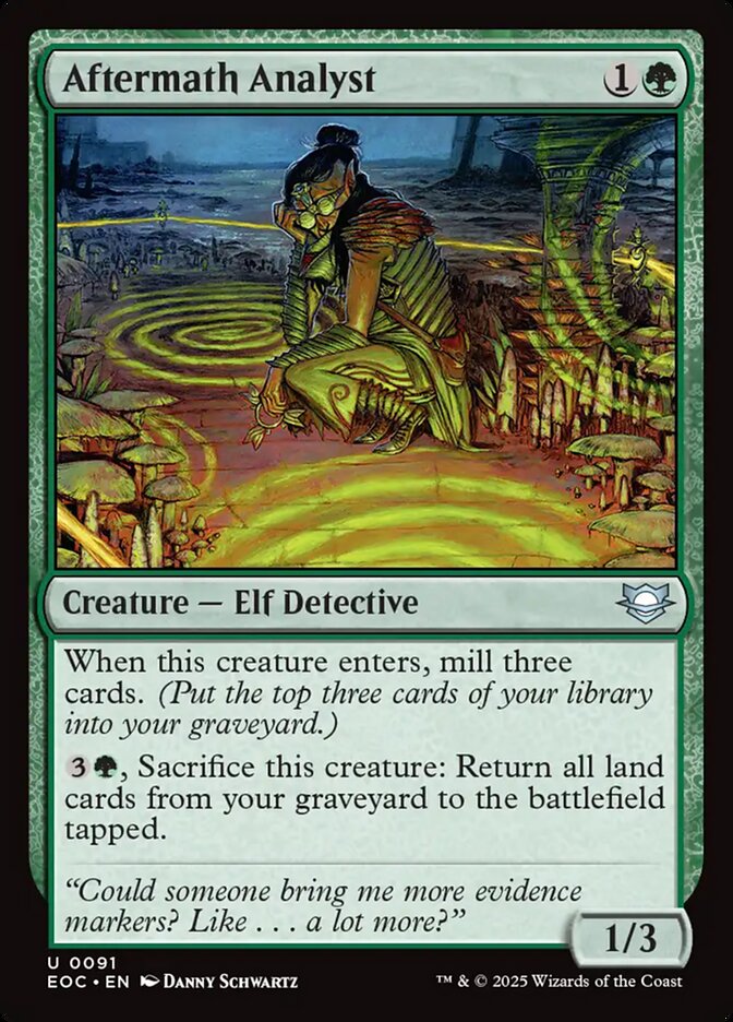 Aftermath Analyst, Edge Of Eternities Commander Card Art