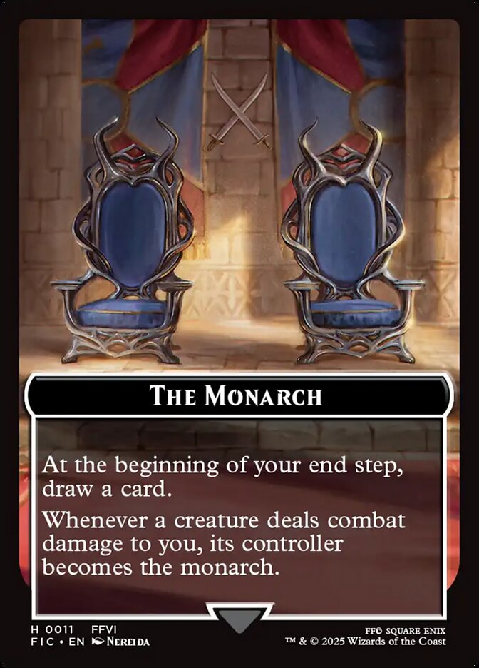 The Monarch, Final fantasy commander tokens Card Art