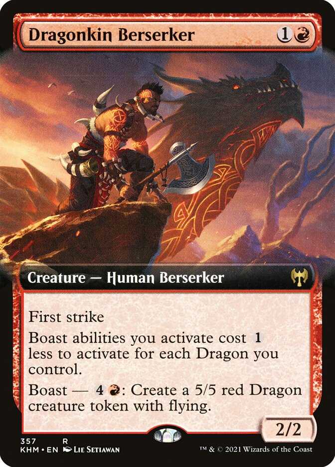 Dragonkin Berserker, Kaldheim Card Art