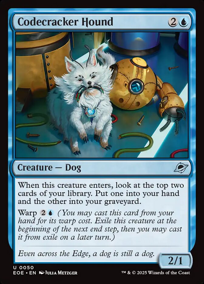 Codecracker Hound, Edge of eternities Card Art