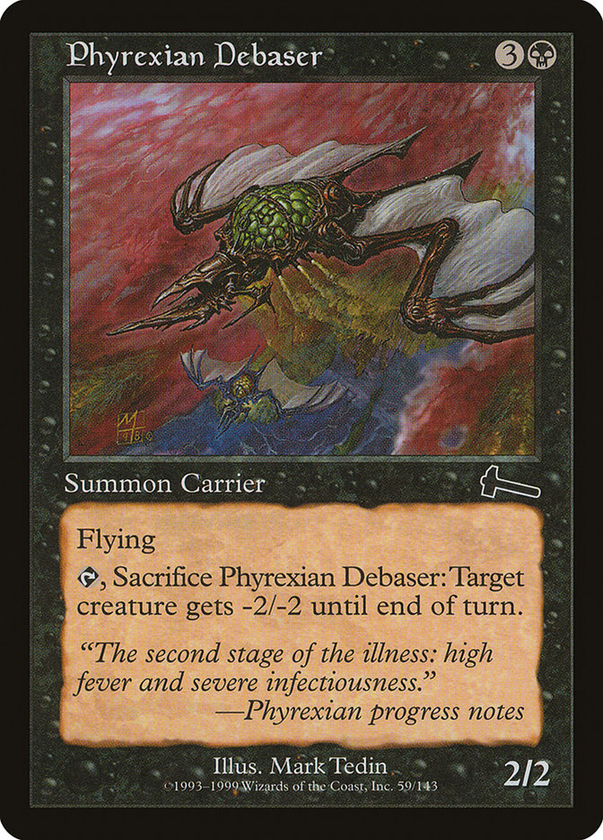 Phyrexian Debaser, Urza's legacy Card Art