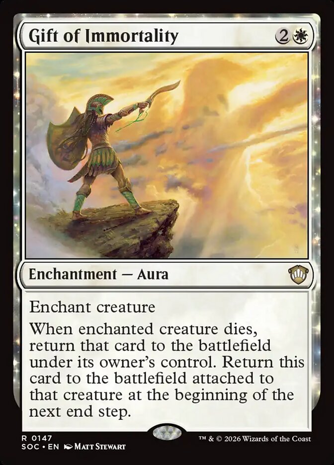 Gift of Immortality, Secrets Of Strixhaven Commander Card Art