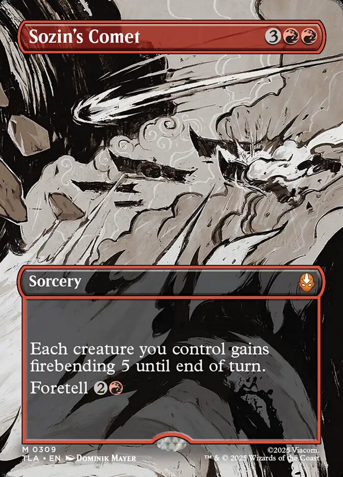 Sozin's Comet, Avatar: The Last Airbender Card Art