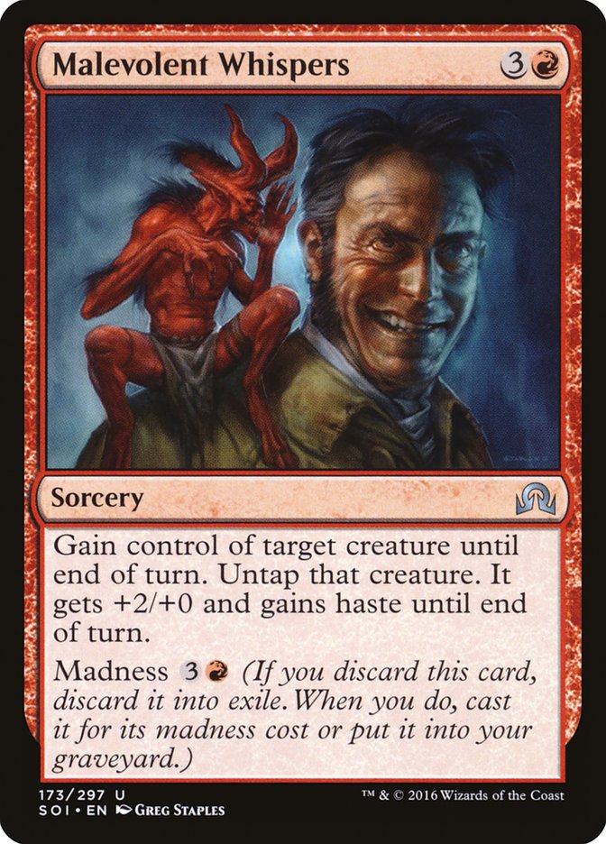 Malevolent Whispers, Shadows Over Innistrad Card Art