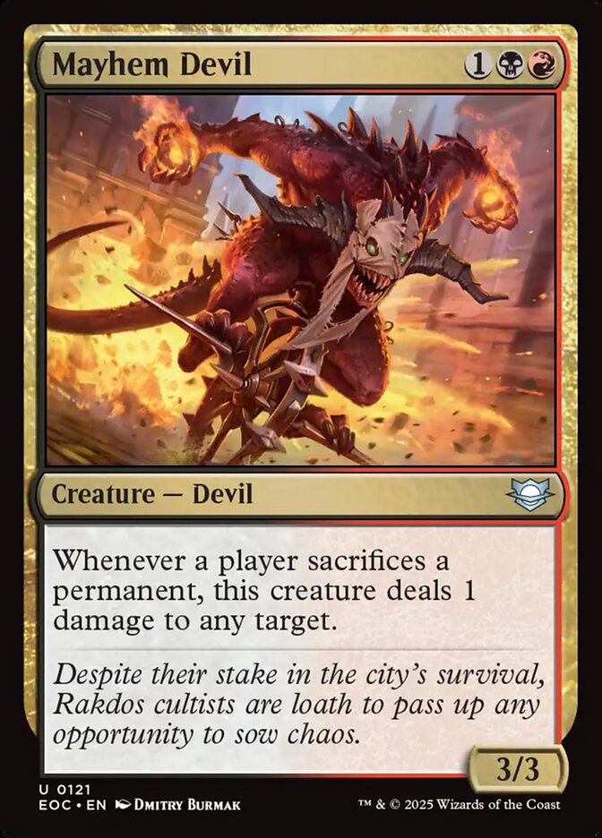 Mayhem Devil, Edge Of Eternities Commander Card Art