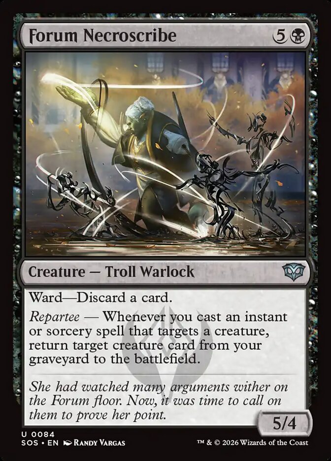 Forum Necroscribe, Secrets Of Strixhaven Card Art